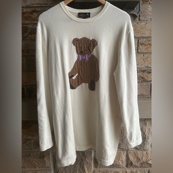 DOLLS KILL DELIA’S On Cloud Fine Oversized Intarsia Sweater Or Dress Size Large - Picture 5 of 16